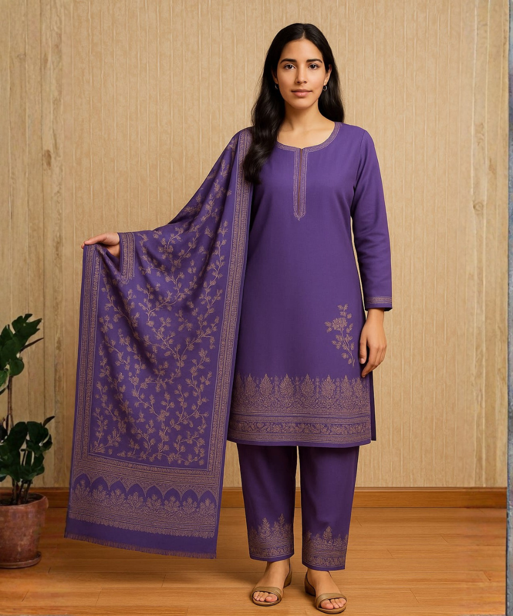 Shawl Suit Sets