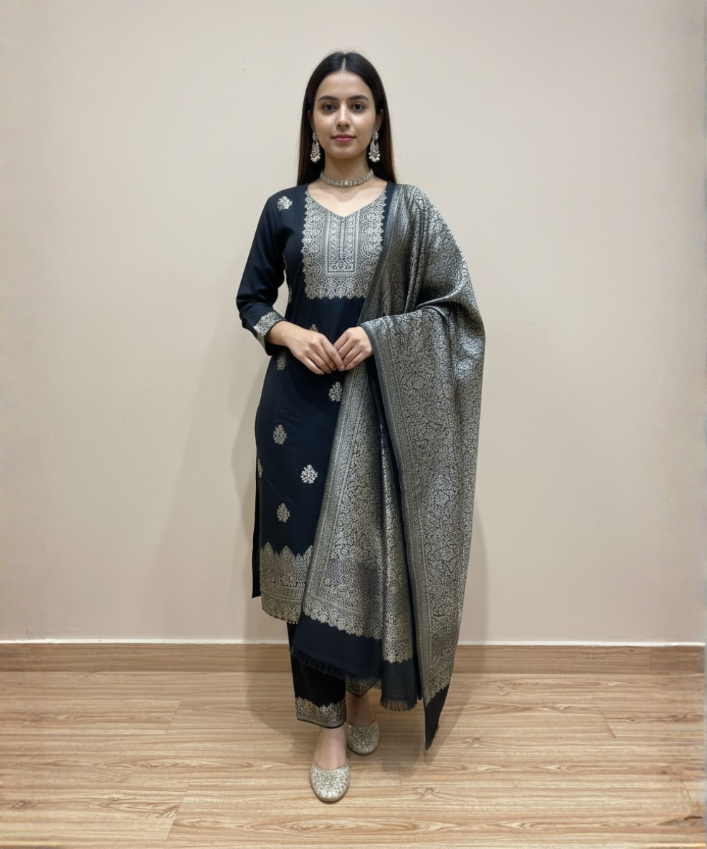 Shawl Suit Sets