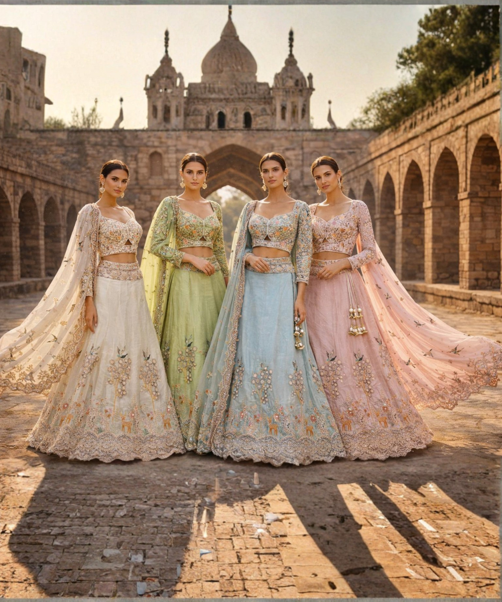 Embroidered Designer Lehengas